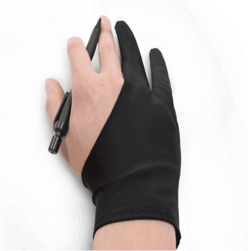 Black Two Fingers Painting Gloves