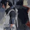 Uchiha Itachi in Past and Present Cartoon and Animation Paint By Numbers