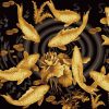 Golden Koi Fishes paint by numbers