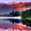 Lake Matheson paint by numbers