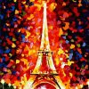 Colorful Eiffel Tower Paris  Cities Paint By Numbers