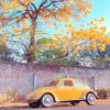 Yellow Aesthetic Car NEW Paint By Numbers