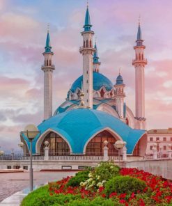 Kul Sharif Mosque Kazan Russia paint by numbers