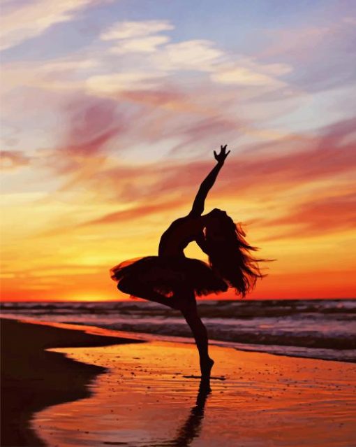 Ballerina Sunset paint by numbers