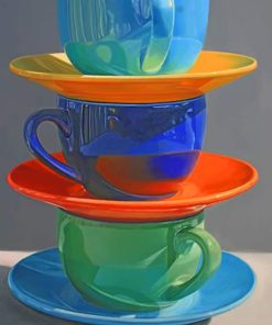 Coffee Cups Paint by numbers