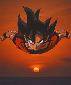 Goku Dragon Ball paint by numbers