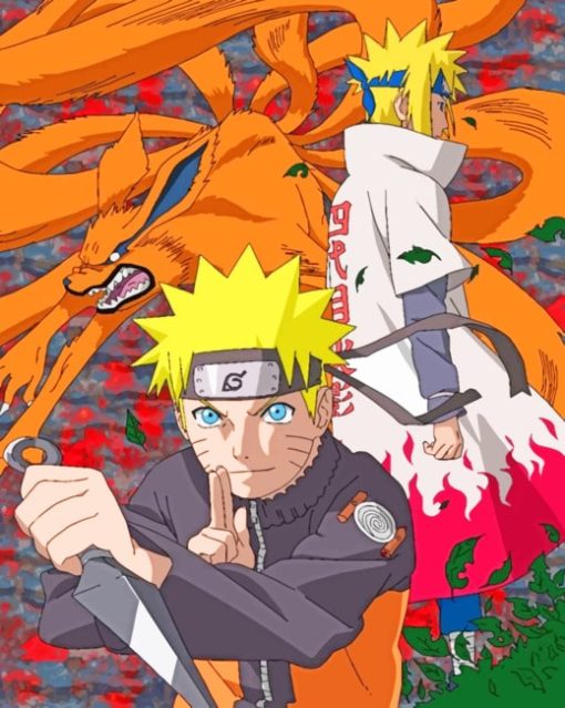 Naruto And Minato paint by numbers