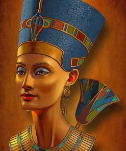 Nefertiti Egyptian Queen paint by numbers