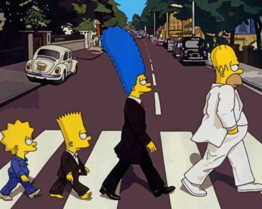 The Simpsons Beatles Paint by numbers