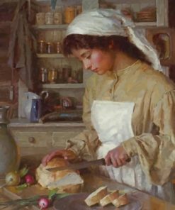 Woman In The Kitchen paint by numbers