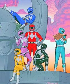 Power Rangers paint by numbers