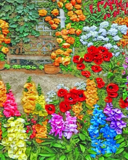 Colorful Flowers paint by numbers