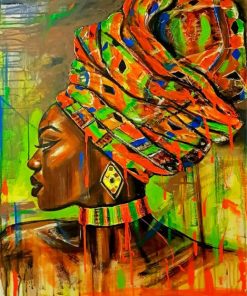 African Woman Art Paint by numbers