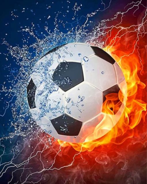 soccer-ball-on-fire-paint-by-number