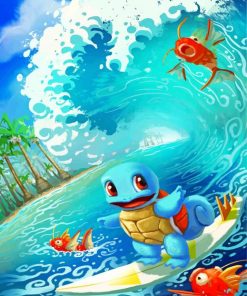 squirtle-surfing-pokemon-paint-by-number