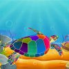 Colorful Turtle Paint by numbers