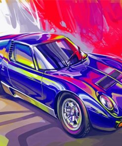 Lamborghini Car Artwork Paint by numbers