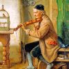 Old Violinist Man Paint by numbers