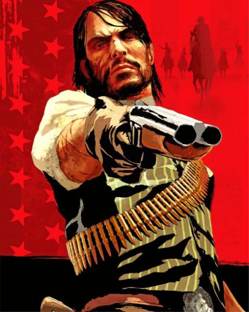 Red Dead Redemption Game Paint by numbers