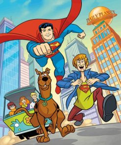 Scooby Doo And Superman Paint by numbers