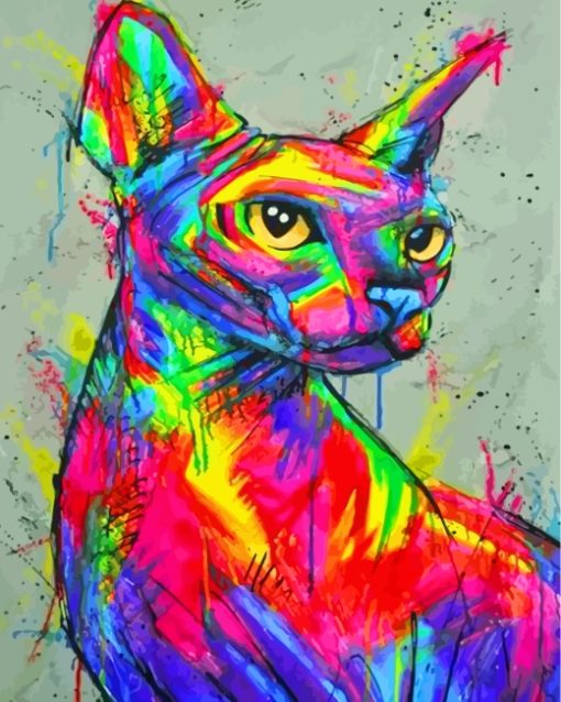 Colorful Sphinx Paint by numbers