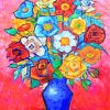 Flowers Bouquet Art Paint by numbers