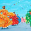 Mexican Folk Dance Paint by numbers