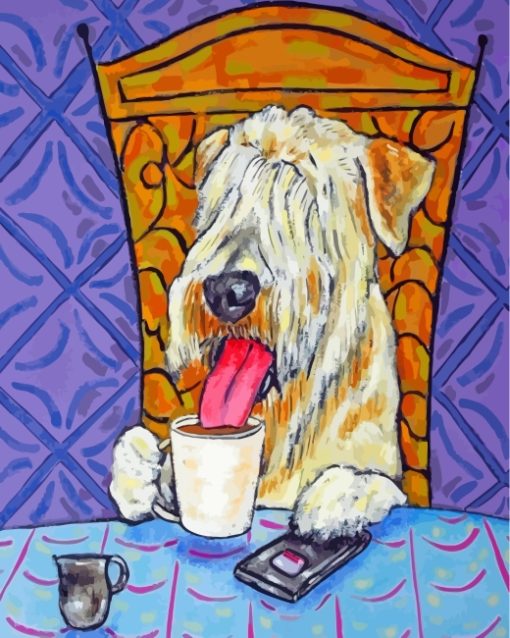 Soft-coated Wheaten Terrier-paint-by-numbers