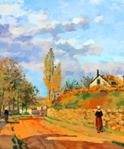 pissarro-Rue-de-Beaujour,-Pontoise-paint-by-numbers