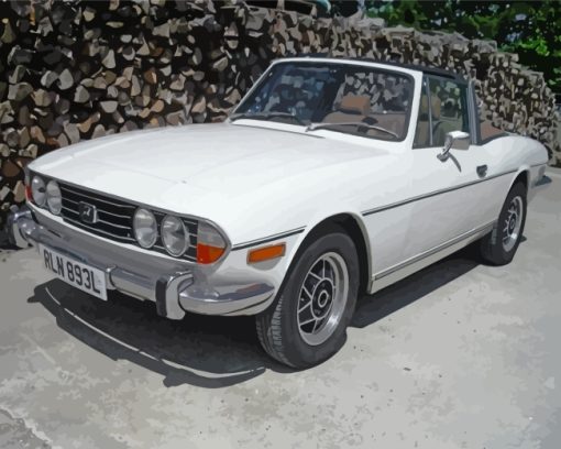 white-triumph-stag-paint-by-numbers