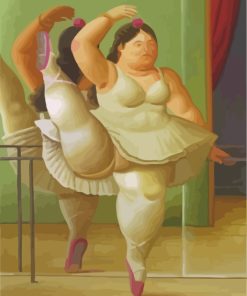 Fat Ballerina Dancer Paint by numbers