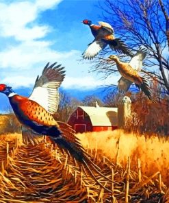 Flying Pheasant Paint by numbers