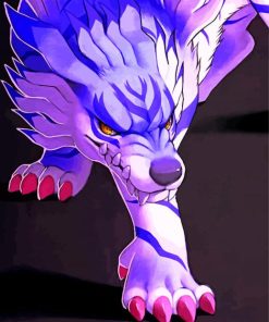 Weregarurumon Paint by numbers