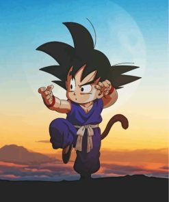 Goku Kid Paint by numbers