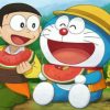 Nobita And Doraemon Eating Paint by numbers