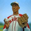 Satchel Paige Baseball Player Paint by numbers