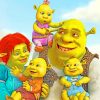 Shrek-and-His-Family-paint-by-numbers