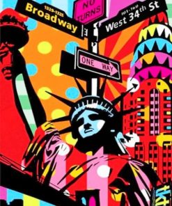 Statue Of Liberty Pop Art paint by numbers