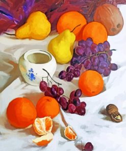 Still Life Fruits Paint by numbers