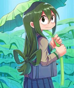 Tsuyu Asui Anime Character Paint by numbers