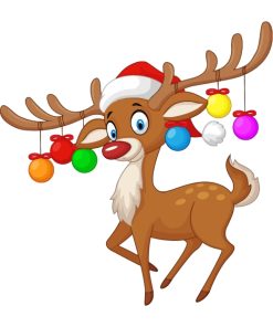 christpas-deer-paint-by-numbers