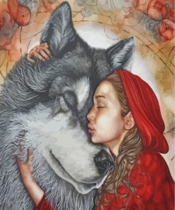 Little Red Riding Hood Paint by numbers