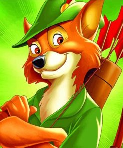 Robbin Hood Cartoon Disney Paint by number