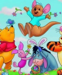 Winnie And His Friends paint by numbers