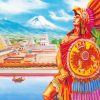 Aztec rise Illustration Paint By Number