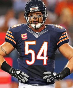 Brian Urlacher Footballer Paint By Number