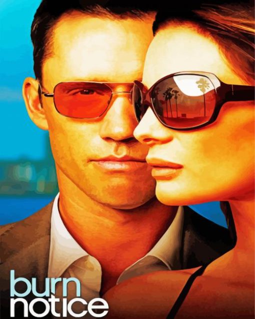 Burn Notice Poster Paint By Number