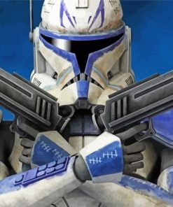 Captain Rex Robot Paint By Number