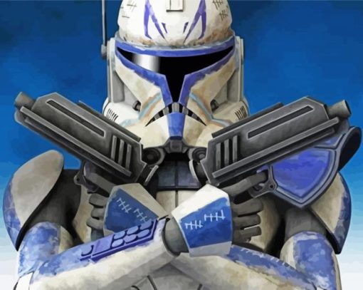 Captain Rex Robot Paint By Number