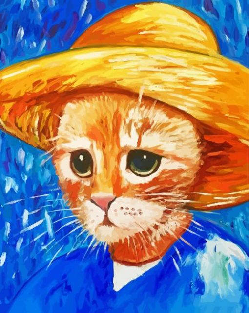 Artistic Adorable Cat Paint By Number